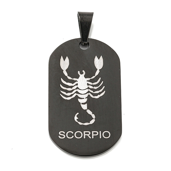 PandaHall 316 Surgical Stainless Steel Pendants, Oval with Constellation Charm, Black, Scorpio, 37.5x22x1.9mm, Hole: 7.9x4.8mm 316 Surgical...
PandaHall 316 Surgical Stainless Steel Pendants, Oval with Constellation Charm, Black, Scorpio, 37.5x22x1.9mm, Hole: 7.9x4.8mm 316 Surgical...
