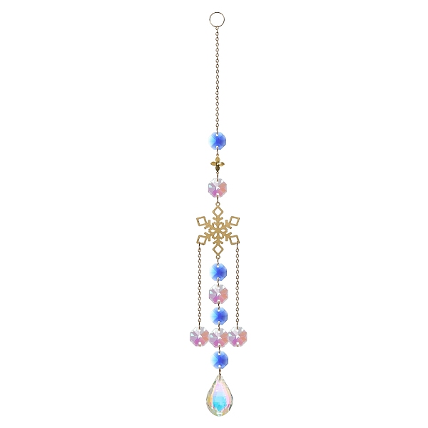 PandaHall Glass Teardrop Pendant Decoration, Hanging Suncatchers, with Glass Octagon Link and Metal Link, for Home Window Decoration...
PandaHall Glass Teardrop Pendant Decoration, Hanging Suncatchers, with Glass Octagon Link and Metal Link, for Home Window Decoration...