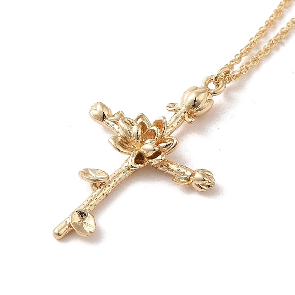 PandaHall 304 Stainless Steel Cross with Flower Pendant Necklaces for Women, Golden, 17.40 inch(44.2cm) 304 Stainless Steel Flower
PandaHall 304 Stainless Steel Cross with Flower Pendant Necklaces for Women, Golden, 17.40 inch(44.2cm) 304 Stainless Steel Flower