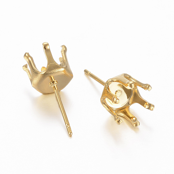 PandaHall 304 Stainless Steel Stud Earring Settings, Real 24K Gold Plated, 16x8mm, Tray: 6.5mm, Pin: 0.8mm 304 Stainless Steel Others
PandaHall 304 Stainless Steel Stud Earring Settings, Real 24K Gold Plated, 16x8mm, Tray: 6.5mm, Pin: 0.8mm 304 Stainless Steel Others