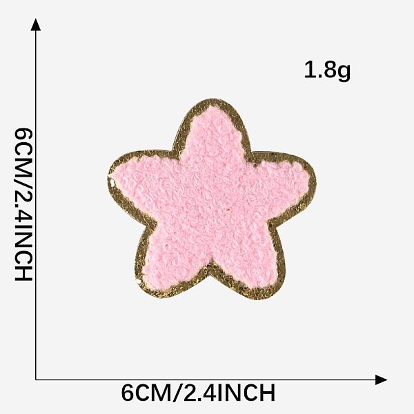 PandaHall Towel Embroidery Style Cloth Iron on/Sew on Patches, Appliques, Badges, for Clothes, Dress, Hat, Jeans, DIY Decorations, Star..., Pink
PandaHall Towel Embroidery Style Cloth Iron on/Sew on Patches, Appliques, Badges, for Clothes, Dress, Hat, Jeans, DIY Decorations, Star..., Pink