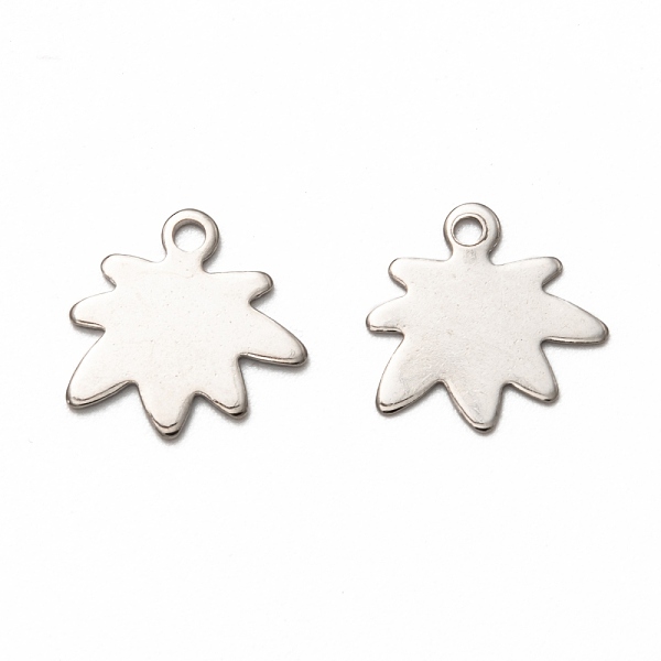 PandaHall 201 Stainless Steel Pendants, Laser Cut, Leaf, Stainless Steel Color, 14.5x14.5x1mm, Hole: 1.8mm 201 Stainless Steel Leaf
PandaHall 201 Stainless Steel Pendants, Laser Cut, Leaf, Stainless Steel Color, 14.5x14.5x1mm, Hole: 1.8mm 201 Stainless Steel Leaf
