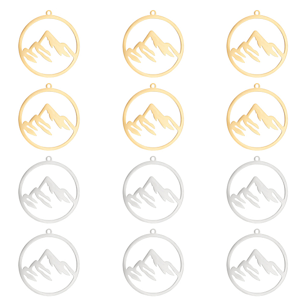 PandaHall UNICRAFTALE 12pcs 2 Colors Mountain Charms Flat Round with Mountain Dangle Pendants 27.5x26mm Stainless Steel Pendants...
PandaHall UNICRAFTALE 12pcs 2 Colors Mountain Charms Flat Round with Mountain Dangle Pendants 27.5x26mm Stainless Steel Pendants...