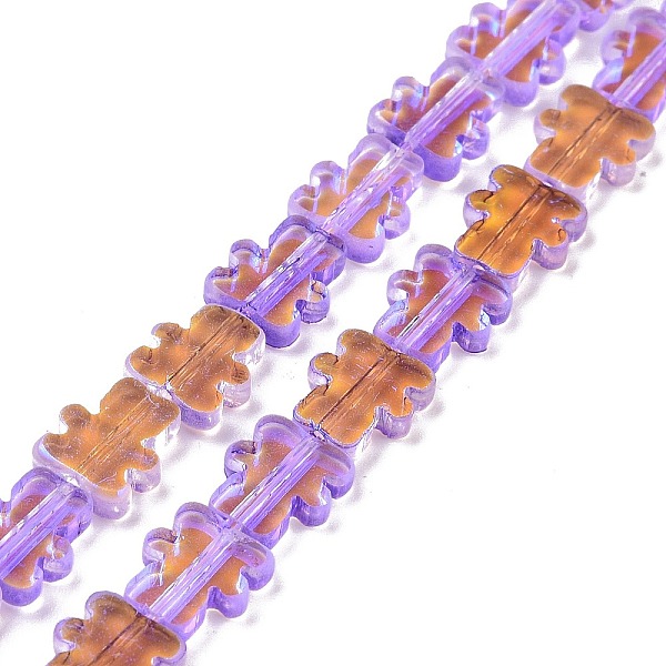 PandaHall Transparent Electroplate Glass Beads Strands, AB Color Plated, Bear, Blue Violet, 9~9.5x8x2.5mm, Hole: 0.7mm, about 45pcs/strand...
PandaHall Transparent Electroplate Glass Beads Strands, AB Color Plated, Bear, Blue Violet, 9~9.5x8x2.5mm, Hole: 0.7mm, about 45pcs/strand...
