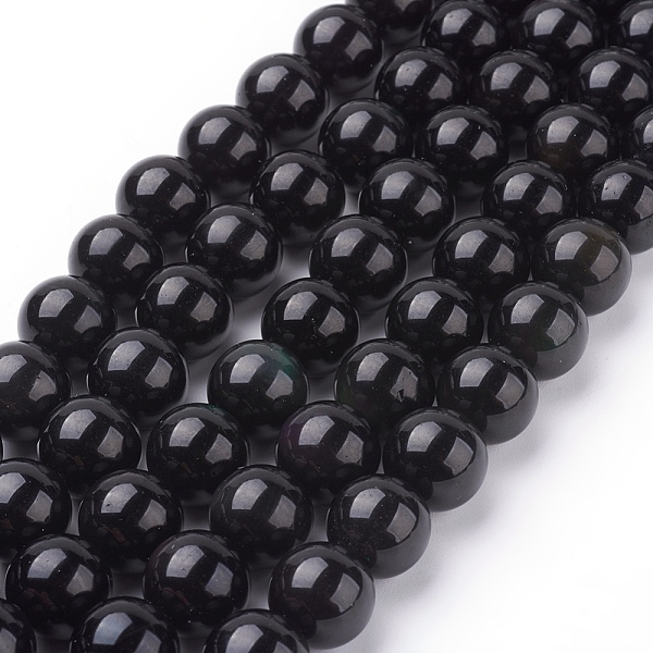 PandaHall Natural Obsidian Beads Strands, Round, Grade AA, Black And Colorful, 12mm, Hole: 1mm, about 33pcs/strand, 15.7 inch Obsidian Round...
PandaHall Natural Obsidian Beads Strands, Round, Grade AA, Black And Colorful, 12mm, Hole: 1mm, about 33pcs/strand, 15.7 inch Obsidian Round...