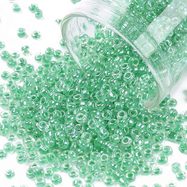 PandaHall 12/0 Glass Seed Beads, Transparent Inside Colours Luster, Round Hole, Round, Green, 12/0, 2~2.5x1.5~2mm, Hole: 0.8mm, about...
PandaHall 12/0 Glass Seed Beads, Transparent Inside Colours Luster, Round Hole, Round, Green, 12/0, 2~2.5x1.5~2mm, Hole: 0.8mm, about...