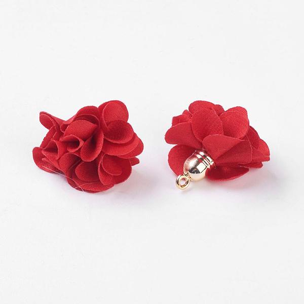 PandaHall Cloth Pendant Decorations, with Acrylic Findings, Flower, Red, 25~30x28~35mm, Hole: 2mm Cloth Flower Red
PandaHall Cloth Pendant Decorations, with Acrylic Findings, Flower, Red, 25~30x28~35mm, Hole: 2mm Cloth Flower Red