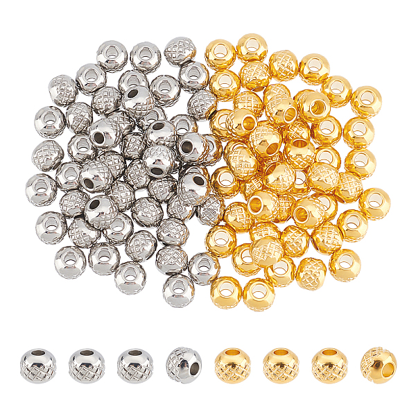 PandaHall UNICRAFTALE about 100pcs 2 Colors Round Textured Spacer Beads 304 Stainless Steel Loose Beads Hypoallergenic Metal Stripe Bead...
PandaHall UNICRAFTALE about 100pcs 2 Colors Round Textured Spacer Beads 304 Stainless Steel Loose Beads Hypoallergenic Metal Stripe Bead...