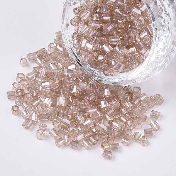 PandaHall 8/0 Two Cut Glass Seed Beads, Hexagon, Transparent Colours Luster, Rosy Brown, 2.5~3x2.5mm, Hole: 0.9mm, about 15000pcs/bag Glass...
PandaHall 8/0 Two Cut Glass Seed Beads, Hexagon, Transparent Colours Luster, Rosy Brown, 2.5~3x2.5mm, Hole: 0.9mm, about 15000pcs/bag Glass...