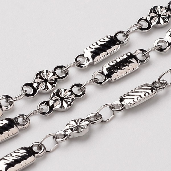 PandaHall 3.28 Feet 304 Stainless Steel Link Chains, Decorative Chains, Soldered, with Rectangle & Flat Round Connector, Stainless Steel...
PandaHall 3.28 Feet 304 Stainless Steel Link Chains, Decorative Chains, Soldered, with Rectangle & Flat Round Connector, Stainless Steel...
