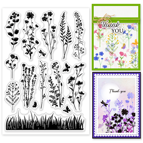 PandaHall GLOBLELAND Wildflower Meadow Silhouette Clear Stamp Vintage Flowers Plants Clear Rubber Stamps Silicone Stamps for DIY...
PandaHall GLOBLELAND Wildflower Meadow Silhouette Clear Stamp Vintage Flowers Plants Clear Rubber Stamps Silicone Stamps for DIY...