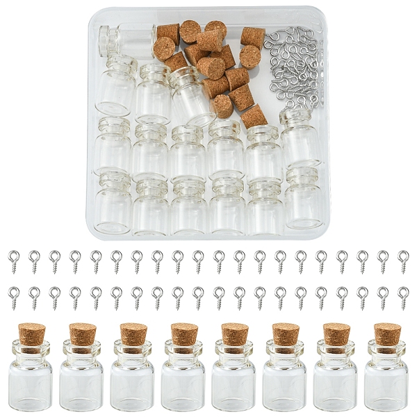 PandaHall DIY Pendant Making Kits, include 16Pcs Mini Cute Small Glass Jar Glass Bottles, 40Pcs Iron Screw Eye Pin Peg Bails, Clear Glass...
PandaHall DIY Pendant Making Kits, include 16Pcs Mini Cute Small Glass Jar Glass Bottles, 40Pcs Iron Screw Eye Pin Peg Bails, Clear Glass...