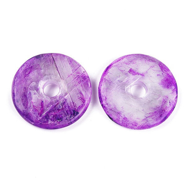 PandaHall Natural Calcite Dyed Pendants, Donut/Pi Disc Charms, Blue Violet, 50x8.5mm, Hole: 10mm Calcite Donut
PandaHall Natural Calcite Dyed Pendants, Donut/Pi Disc Charms, Blue Violet, 50x8.5mm, Hole: 10mm Calcite Donut
