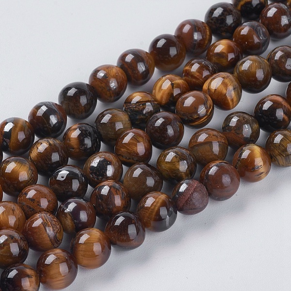 PandaHall Natural Tiger Eye Beads Strands, Grade AB, Round, 6mm, Hole: 0.8mm Tiger Eye Round Gold
PandaHall Natural Tiger Eye Beads Strands, Grade AB, Round, 6mm, Hole: 0.8mm Tiger Eye Round Gold