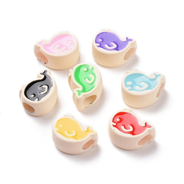 PandaHall Rubberized Style Acrylic European Beads, with Enamel, Large Hole Beads, Whale Shape, Mixed Color, 10.5x13.8x7.3mm, Hole: 4.2mm..., Multicolor
PandaHall Rubberized Style Acrylic European Beads, with Enamel, Large Hole Beads, Whale Shape, Mixed Color, 10.5x13.8x7.3mm, Hole: 4.2mm..., Multicolor