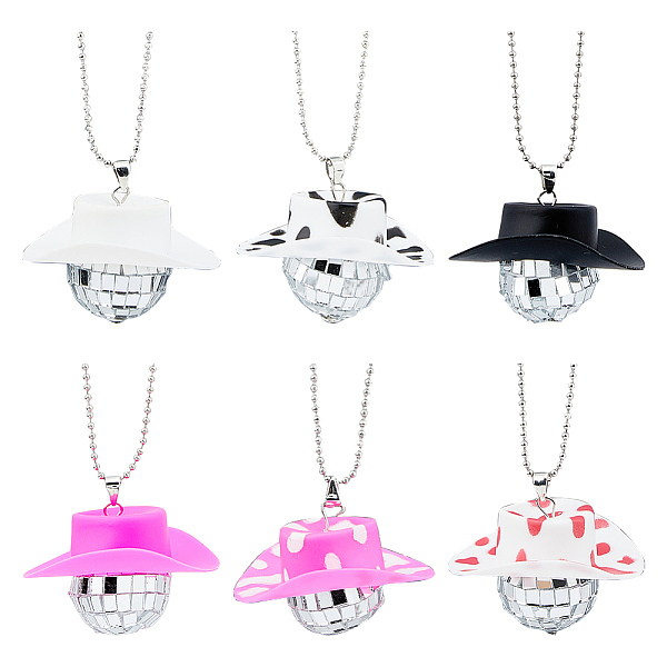 PandaHall DICOSMETIC 6Pcs 6 Style Plastic Cap with Glass Disco Ball Pendant Necklace, Platinum Iron Jewelry, Mixed Color, 28.54 inch(72.5cm)..., Multicolor
PandaHall DICOSMETIC 6Pcs 6 Style Plastic Cap with Glass Disco Ball Pendant Necklace, Platinum Iron Jewelry, Mixed Color, 28.54 inch(72.5cm)..., Multicolor