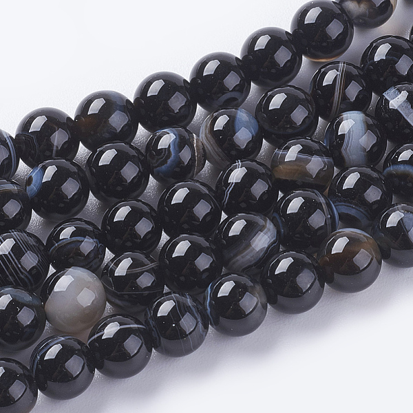 PandaHall Round Dyed Natural Black Agate Beads Strands, Black, 6mm, Hole: 1mm, about 62pcs/strand, 14.8 inch Black Agate Round Black
PandaHall Round Dyed Natural Black Agate Beads Strands, Black, 6mm, Hole: 1mm, about 62pcs/strand, 14.8 inch Black Agate Round Black