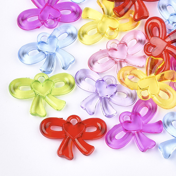 PandaHall Transparent Acrylic Pendants, Bowknot, Mixed Color, 24x33x5mm, Hole: 2.5mm Acrylic Bowknot Multicolor
PandaHall Transparent Acrylic Pendants, Bowknot, Mixed Color, 24x33x5mm, Hole: 2.5mm Acrylic Bowknot Multicolor