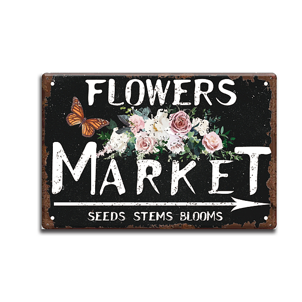 PandaHall SUPERDANT Metal Tin Sign Country Flower Market Vintage Iron Sign Retro Home Garden Farmhouse Living Room Wall Decor Plaque Flowers...
PandaHall SUPERDANT Metal Tin Sign Country Flower Market Vintage Iron Sign Retro Home Garden Farmhouse Living Room Wall Decor Plaque Flowers...