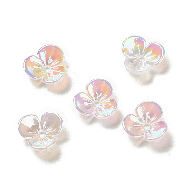 PandaHall Plating Opaque Acrylic Bead Cap, 3-Petal Flower, Colorful, 9.5x9.5x2.8mm, Hole: 1.2mm Acrylic
PandaHall Plating Opaque Acrylic Bead Cap, 3-Petal Flower, Colorful, 9.5x9.5x2.8mm, Hole: 1.2mm Acrylic