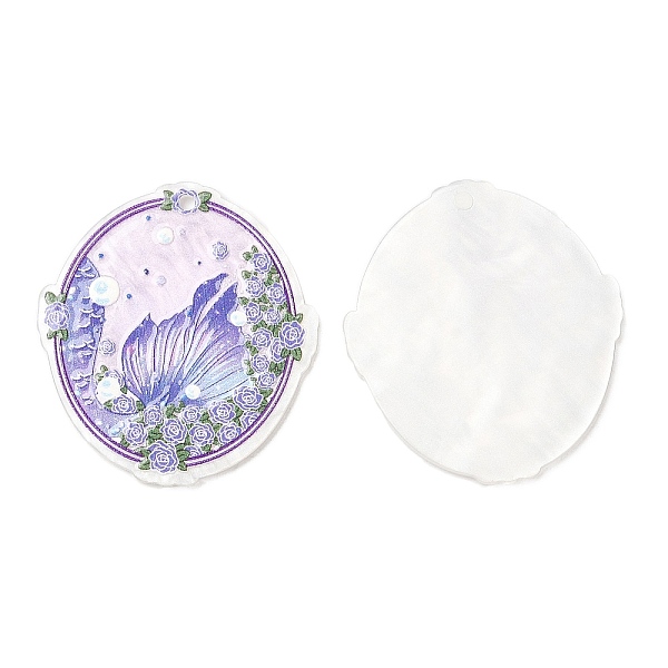 PandaHall Ocean Style Acrylic Pendants, Oval, Blue Violet, 39x32x2.5mm, Hole: 2mm Acrylic Oval
PandaHall Ocean Style Acrylic Pendants, Oval, Blue Violet, 39x32x2.5mm, Hole: 2mm Acrylic Oval
