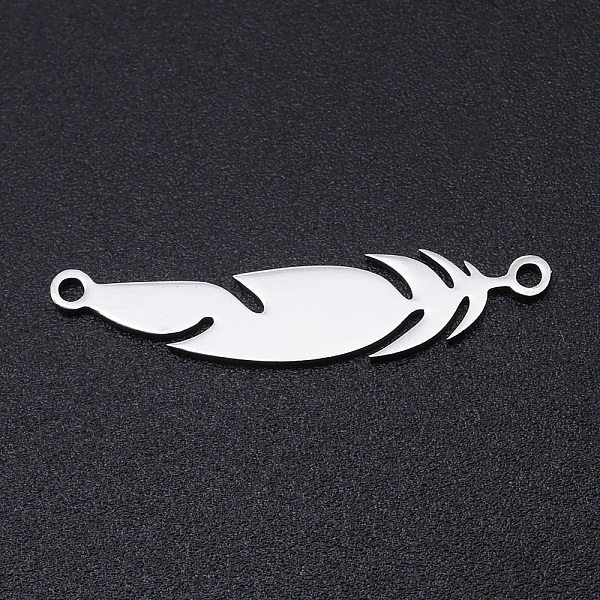PandaHall 201 Stainless Steel Links connectors, Feather, Stainless Steel Color, 29x6x1mm, Hole: 1.4mm 201 Stainless Steel Feather
PandaHall 201 Stainless Steel Links connectors, Feather, Stainless Steel Color, 29x6x1mm, Hole: 1.4mm 201 Stainless Steel Feather
