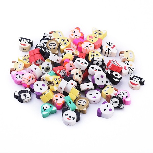 PandaHall Handmade Polymer Clay Beads, Animal, Mixed Color, 9.5~12x8~12x4~6mm, Hole: 1.6~2mm Polymer Clay Mixed Shapes Multicolor
PandaHall Handmade Polymer Clay Beads, Animal, Mixed Color, 9.5~12x8~12x4~6mm, Hole: 1.6~2mm Polymer Clay Mixed Shapes Multicolor
