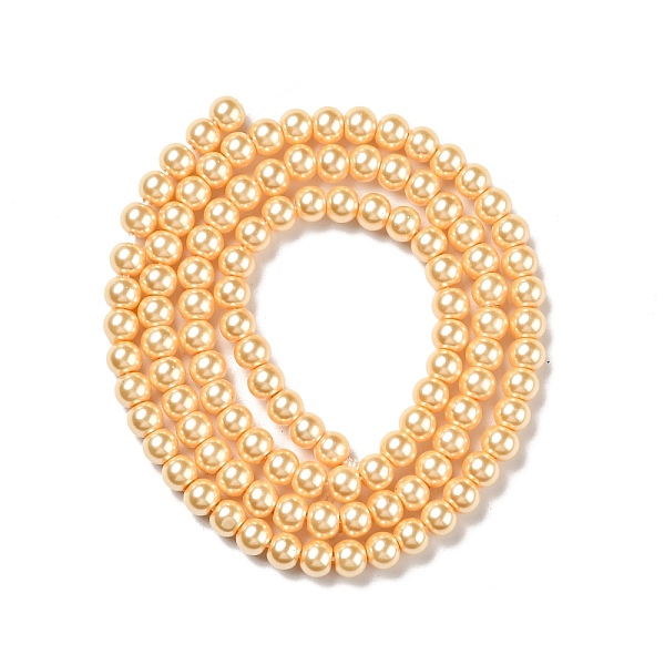PandaHall Eco-Friendly Dyed Glass Pearl Round Beads Strands, Cotton Cord Threaded, Yellow, 4~4.5mm, Hole: 0.7~1.1mm, about 104pcs/strand, 15...
PandaHall Eco-Friendly Dyed Glass Pearl Round Beads Strands, Cotton Cord Threaded, Yellow, 4~4.5mm, Hole: 0.7~1.1mm, about 104pcs/strand, 15...