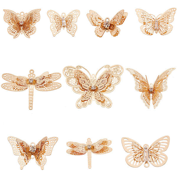 PandaHall SUNNYCLUE 1 Box 20Pcs 10 Styles Butterfly Charms 3D Butterfly Charm Gold Filigree Insect Charm Bulk Hollow Butterflies Charms for...
PandaHall SUNNYCLUE 1 Box 20Pcs 10 Styles Butterfly Charms 3D Butterfly Charm Gold Filigree Insect Charm Bulk Hollow Butterflies Charms for...
