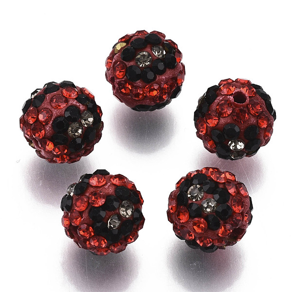 PandaHall Polymer Clay Rhinestone Beads, Pave Disco Ball Beads, Round, Light Siam, PP13(1.9~2mm), 6 Rows Rhinestone, 10mm, Hole: 1.5mm..., Red
PandaHall Polymer Clay Rhinestone Beads, Pave Disco Ball Beads, Round, Light Siam, PP13(1.9~2mm), 6 Rows Rhinestone, 10mm, Hole: 1.5mm..., Red