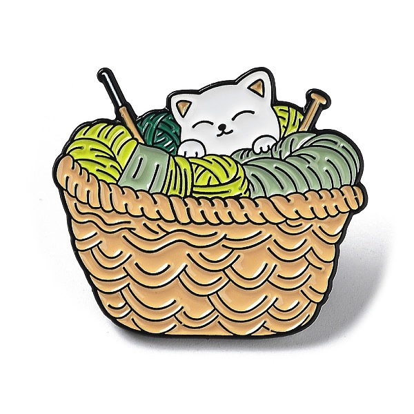 PandaHall Knitting Theme Enamel Pins, Black Alloy Brooches for Backpack Clothes, Cat Shape, 26x30x2mm Alloy+Enamel Cat Shape
PandaHall Knitting Theme Enamel Pins, Black Alloy Brooches for Backpack Clothes, Cat Shape, 26x30x2mm Alloy+Enamel Cat Shape