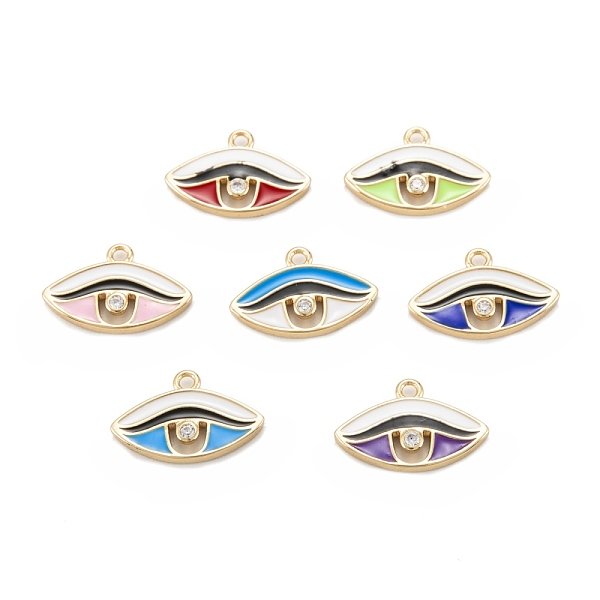PandaHall Brass Micro Pave Clear Cubic Zirconia Pendants, with Enamel, Long-Lasting, Eye, Real 18K Gold Plated, Mixed Color, 10.5x16x2mm..., Multicolor
PandaHall Brass Micro Pave Clear Cubic Zirconia Pendants, with Enamel, Long-Lasting, Eye, Real 18K Gold Plated, Mixed Color, 10.5x16x2mm..., Multicolor