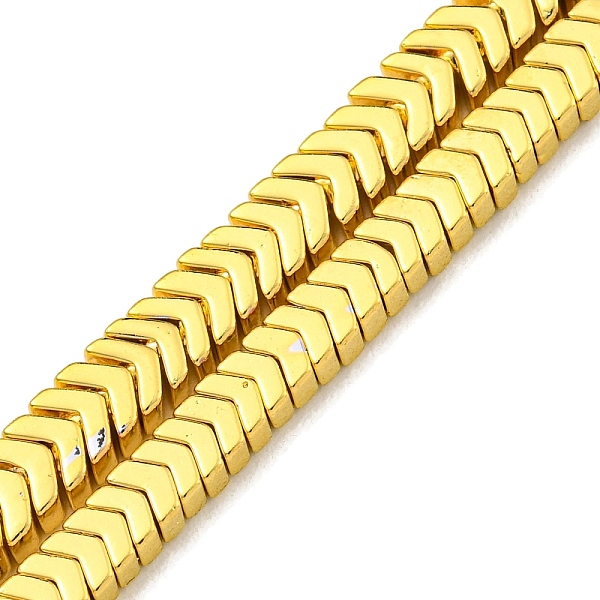 PandaHall Electroplated Synthetic Non-Magnetic Hematite Beads Strands, Arrow, Golden Plated, 2x4x2.5mm, Hole: 1mm, about 265~271pcs/strand...
PandaHall Electroplated Synthetic Non-Magnetic Hematite Beads Strands, Arrow, Golden Plated, 2x4x2.5mm, Hole: 1mm, about 265~271pcs/strand...