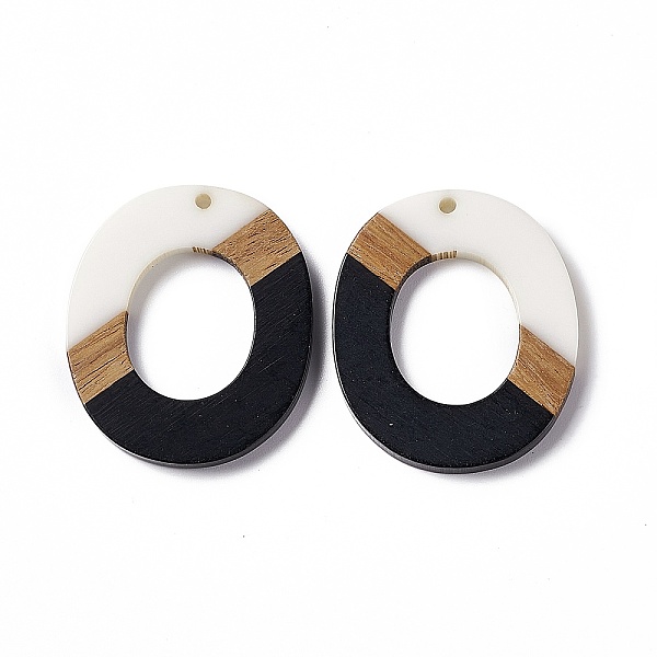 PandaHall Opaque Resin & Walnut Wood Pendants, Donut Charms, Black, 38x32.5x3.5mm, Hole: 2mm Resin+Wood Donut Black
PandaHall Opaque Resin & Walnut Wood Pendants, Donut Charms, Black, 38x32.5x3.5mm, Hole: 2mm Resin+Wood Donut Black