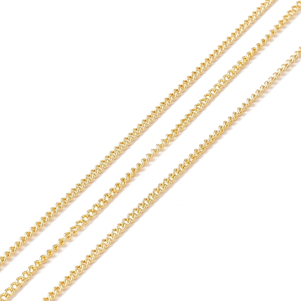 PandaHall Brass Curb Chains, Long-Lasting Plated, Soldered, with Spool, Cadmium Free & Lead Free, Real 18K Gold Plated, 2.3x2x1mm Brass
PandaHall Brass Curb Chains, Long-Lasting Plated, Soldered, with Spool, Cadmium Free & Lead Free, Real 18K Gold Plated, 2.3x2x1mm Brass