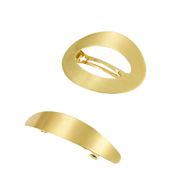 PandaHall 2 Pcs Brass Filigree Hair Barrette, Oval & Leaf, Matte Gold Color, 79x63x15mm, 95x21x20mm, 2pcs/box Brass
PandaHall 2 Pcs Brass Filigree Hair Barrette, Oval & Leaf, Matte Gold Color, 79x63x15mm, 95x21x20mm, 2pcs/box Brass