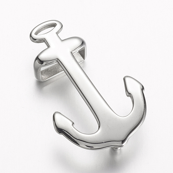 PandaHall 304 Stainless Steel Anchor Hook Clasps, For Leather Cord Bracelets Making, Stainless Steel Color, 39x24x9.5mm, Hole: 1.5x5mm 304...
PandaHall 304 Stainless Steel Anchor Hook Clasps, For Leather Cord Bracelets Making, Stainless Steel Color, 39x24x9.5mm, Hole: 1.5x5mm 304...