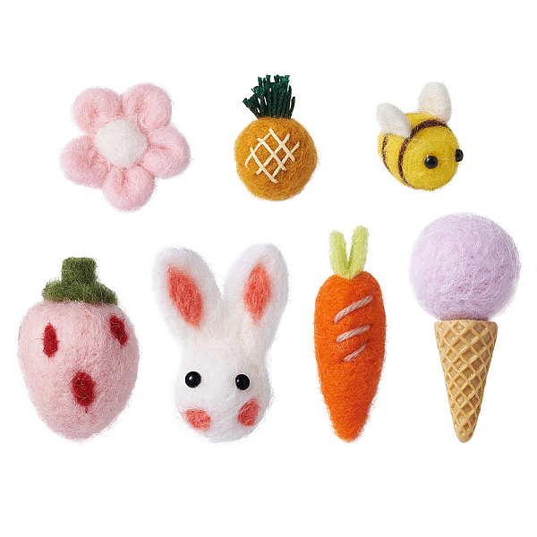 PandaHall Wool Felt Craft Decoration, DIY Craft Decoration, Mixed Shapes, Mixed Color, 14pcs/set Fibre Multicolor
PandaHall Wool Felt Craft Decoration, DIY Craft Decoration, Mixed Shapes, Mixed Color, 14pcs/set Fibre Multicolor