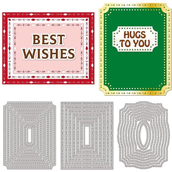 PandaHall GLOBLELAND 3 Style Rectangle Frame Cutting Dies Frame Background Carbon Steel Die Cuts for DIY Crafting Embossing Stencil Template...
PandaHall GLOBLELAND 3 Style Rectangle Frame Cutting Dies Frame Background Carbon Steel Die Cuts for DIY Crafting Embossing Stencil Template...
