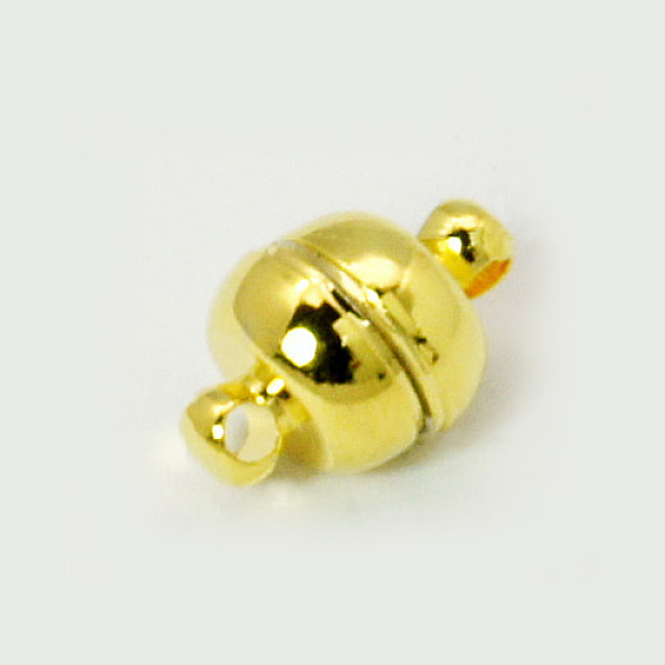 PandaHall Brass Magnetic Clasps with Loops, Oval, Golden, 11x7mm, Hole: 1.5mm Brass Oval
PandaHall Brass Magnetic Clasps with Loops, Oval, Golden, 11x7mm, Hole: 1.5mm Brass Oval