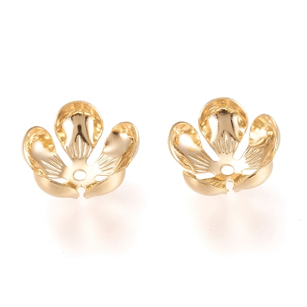 PandaHall 304 Stainless Steel Bead Caps, 5-Petal, Flower, Golden, 13x13x6mm, Hole: 1.5mm 304 Stainless Steel
PandaHall 304 Stainless Steel Bead Caps, 5-Petal, Flower, Golden, 13x13x6mm, Hole: 1.5mm 304 Stainless Steel