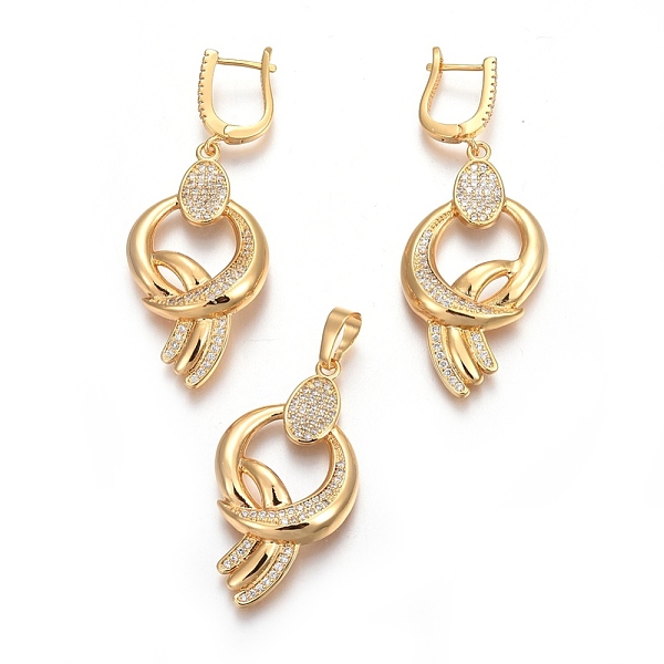 PandaHall (Jewelry Parties Factory Sale)Brass Micro Pave Cubic Zirconia Jewelry Sets, Pendant and Earrings, Long-Lasting Plated, Oval with..., Clear
PandaHall (Jewelry Parties Factory Sale)Brass Micro Pave Cubic Zirconia Jewelry Sets, Pendant and Earrings, Long-Lasting Plated, Oval with..., Clear
