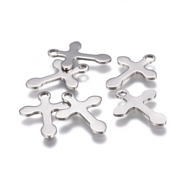 PandaHall 304 Stainless Steel Pendants, Cross, Stainless Steel Color, 16x12x0.8mm, Hole: 1.5mm 304 Stainless Steel Cross
PandaHall 304 Stainless Steel Pendants, Cross, Stainless Steel Color, 16x12x0.8mm, Hole: 1.5mm 304 Stainless Steel Cross