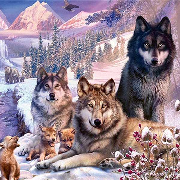 PandaHall DIY Wolf & Scenery Diamond Painting Kits, including Resin Rhinestones, Diamond Sticky Pen, Tray Plate and Glue Clay, Colorful...
PandaHall DIY Wolf & Scenery Diamond Painting Kits, including Resin Rhinestones, Diamond Sticky Pen, Tray Plate and Glue Clay, Colorful...
