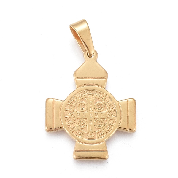 PandaHall 304 Stainless Steel Pendants, Cross with Cssml Ndsmd Cross God Father Religious Christianity, Golden, 34x27x3mm, Hole: 4.5x9mm 304...
PandaHall 304 Stainless Steel Pendants, Cross with Cssml Ndsmd Cross God Father Religious Christianity, Golden, 34x27x3mm, Hole: 4.5x9mm 304...