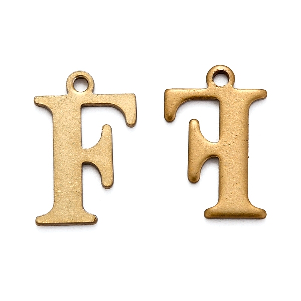 PandaHall 304 Stainless Steel Alphabet Charms, Antique Bronze, Letter.F, 12x8x1mm, Hole: 1mm 304 Stainless Steel Letter F
PandaHall 304 Stainless Steel Alphabet Charms, Antique Bronze, Letter.F, 12x8x1mm, Hole: 1mm 304 Stainless Steel Letter F