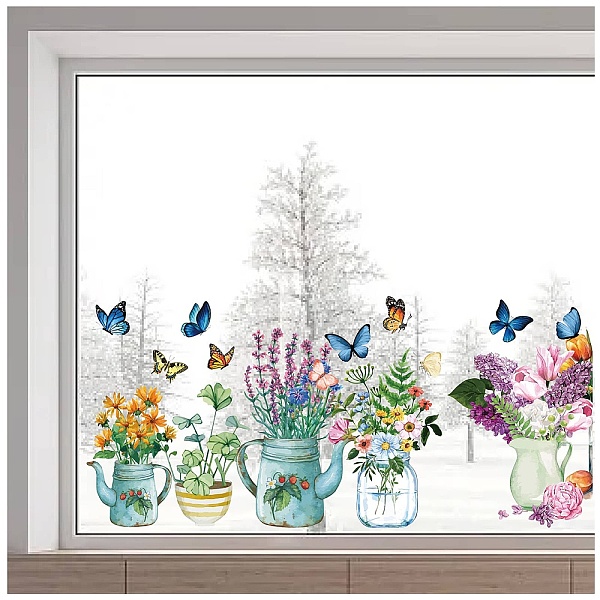 PandaHall PVC Window Static Stickers, Rectangle Shape, for Window Decoration, Flower, 380x1160mm PVC Flower
PandaHall PVC Window Static Stickers, Rectangle Shape, for Window Decoration, Flower, 380x1160mm PVC Flower