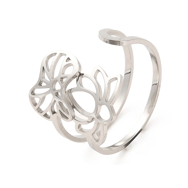 PandaHall 304 Stainless Steel Open Cuff Rings, Flower, Inner Diameter: 18.6mm 304 Stainless Steel Flower
PandaHall 304 Stainless Steel Open Cuff Rings, Flower, Inner Diameter: 18.6mm 304 Stainless Steel Flower
