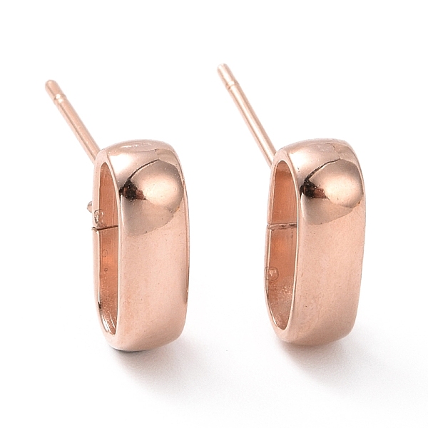PandaHall 201 Stainless Steel Stud Earring Findings, with Horizontal Loop and 316 Stainless Steel Pin, Oval, Real Rose Gold Plated, 10x3.5mm...
PandaHall 201 Stainless Steel Stud Earring Findings, with Horizontal Loop and 316 Stainless Steel Pin, Oval, Real Rose Gold Plated, 10x3.5mm...