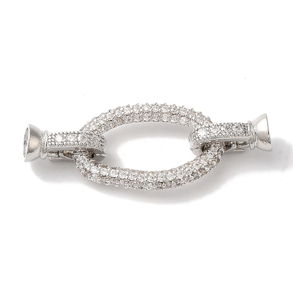 PandaHall Oval Rack Plating Brass Micro Pave Clear Cubic Zirconia Fold Over Clasps, Long-lasting Plated, Lead Free & Cadmium Free, Platinum...
PandaHall Oval Rack Plating Brass Micro Pave Clear Cubic Zirconia Fold Over Clasps, Long-lasting Plated, Lead Free & Cadmium Free, Platinum...